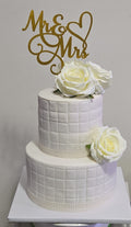 2-Tier Mr & Mrs Fondant Wedding Cake